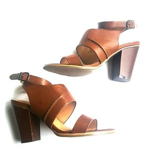 Cato brown strap sandle heels Size-8